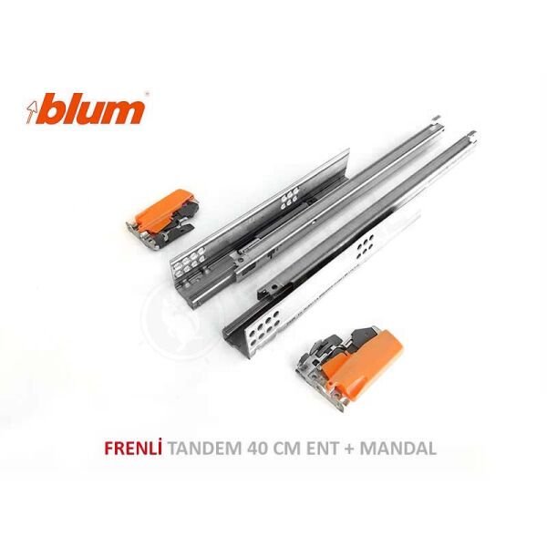 Tandem Frenli Kısmi Açılım Ray Takımı 40 cm