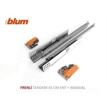 Tandem Frenli Kısmi Açılım Ray Takımı 45 cm