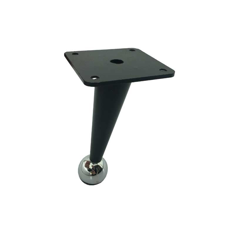 Atmaca Ayak Açılı Siyah-Krom Pingo 12Cm