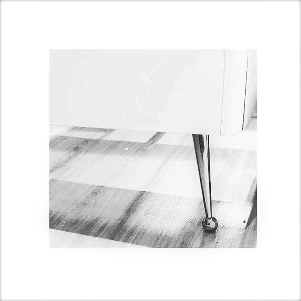 Atmaca Ayak Açılı Siyah-Krom Pingo 12Cm