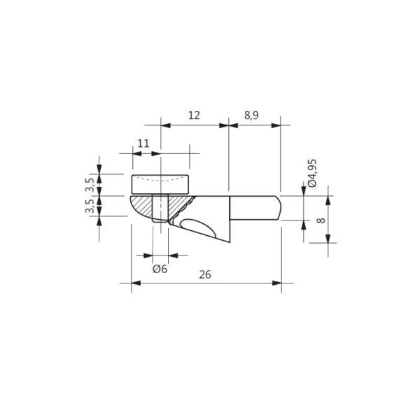 Vantuzlu Metal Raf Pimi Geniş
