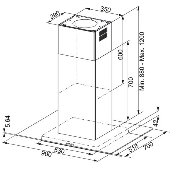 Davl. FGL 915 I BK XS/900 325.0518.790