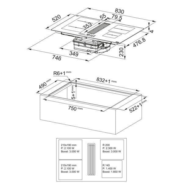 Davlumbazlı Ocak FMA 8381 R HI 340.0705.337