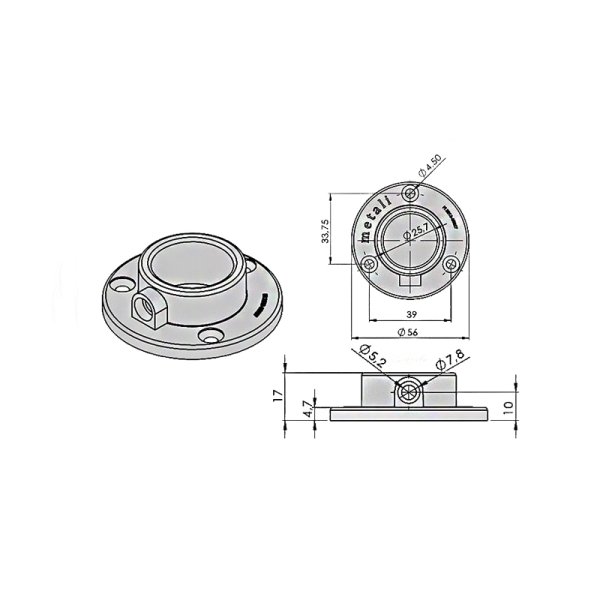Yuvarlak Şeffaf Flanş