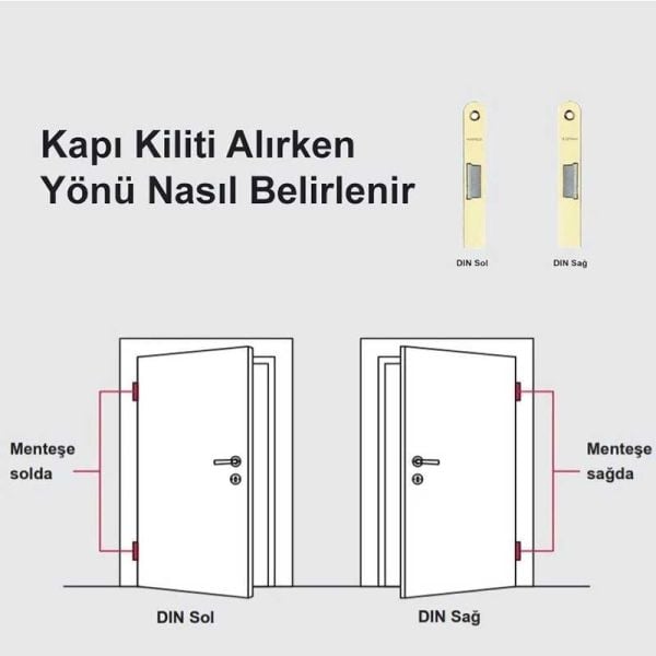 Kilit Karşılığı Uzun Paslanmaz Çelik Sol