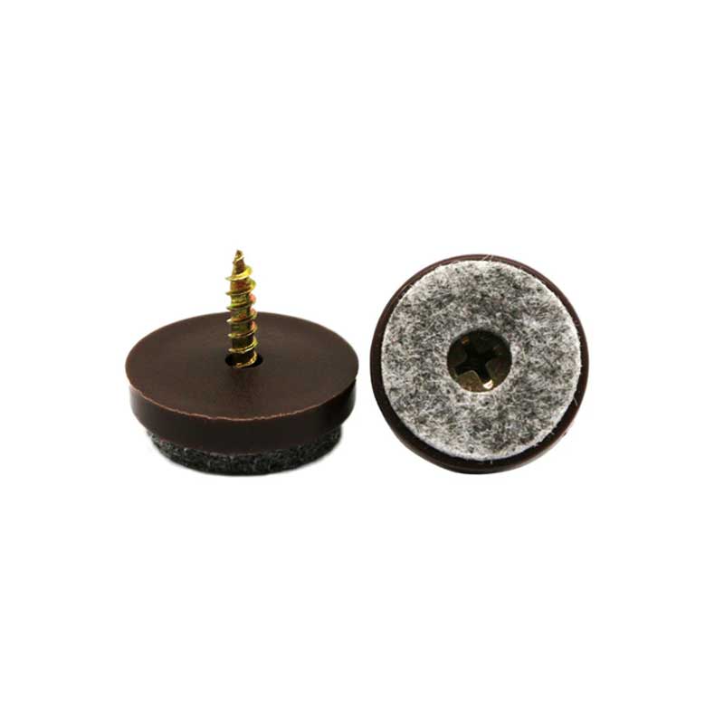 15036 Sandalye Keçesi Vidalı 28mm Kahve