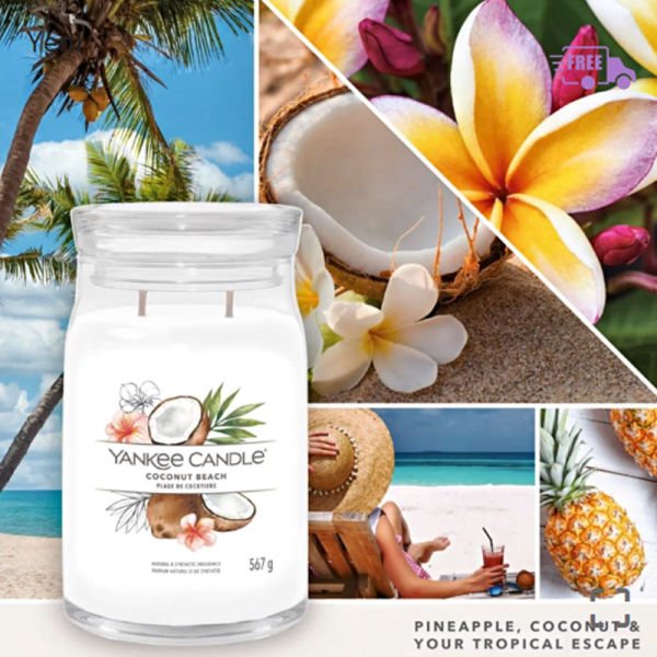 1629967E Büyük Mum Coconut Beach