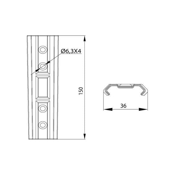 Kol Kavrama Kızağı 15cm KMK-0103