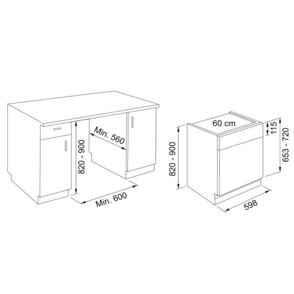 Bulaşık Mk.FDWS 614 D8P Yarı Ank.117.0612.358