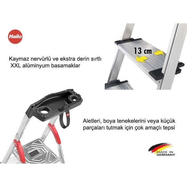 8040-407 L80 Merdiven 4 Basamaklı