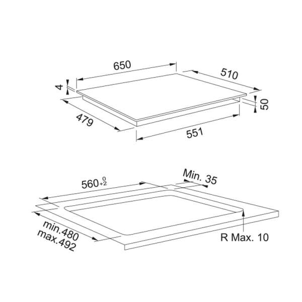 Ocak İndüksiyon FMA 654 I F BK 108.0606.111