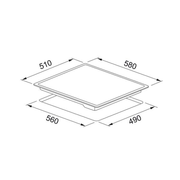 Ocak FRSM 604 C T Bk Sıyah Cam 108.0669.349