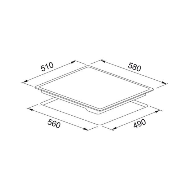 Ocak FRSM 604 C T BK 108.0669.349