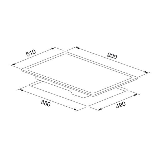Ocak FRSM 905 C Tod Bk Siyah Cam 108.0669.472
