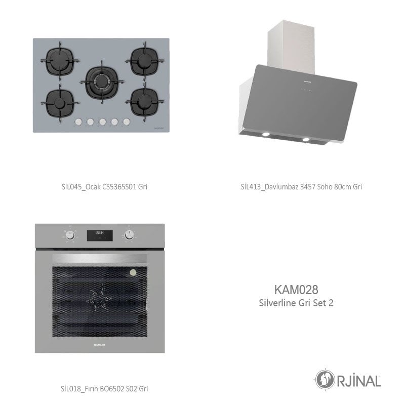 Silverline Gri Set 2