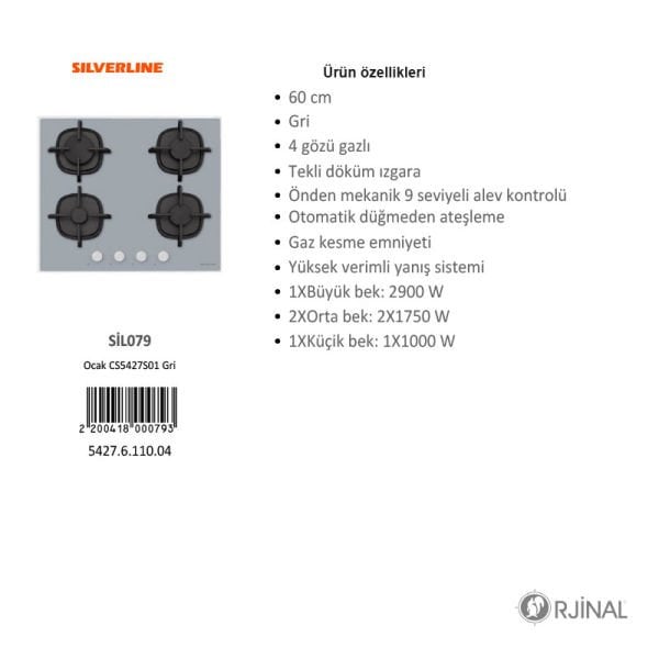Silverline Gri Set 1