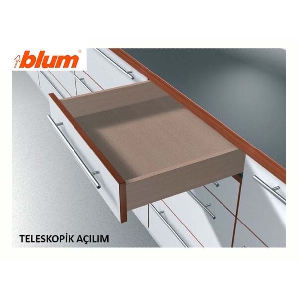 Tandem TIP-ON (Bas Aç) Tam Açılım Ray Takımı 50 cm