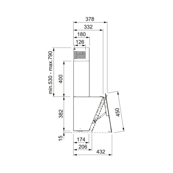 Davl. FPJ 915 V BK A 90cm Siyah 110.0361.902