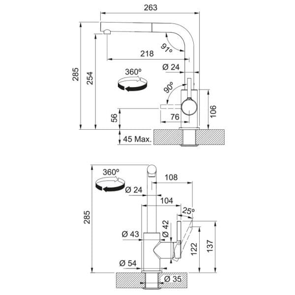 Batarya Lina L Doccia Krom 115.0712.420