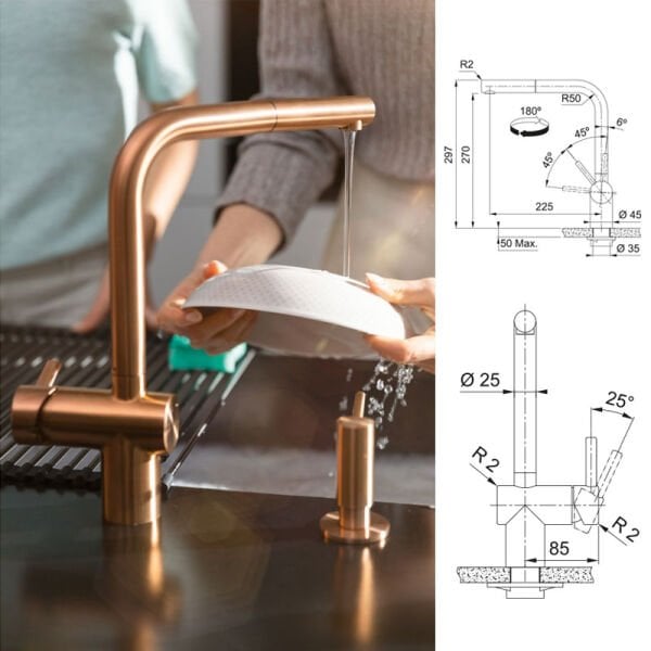 Batarya Atlas Neo Doccia Bakır 115.0628.208