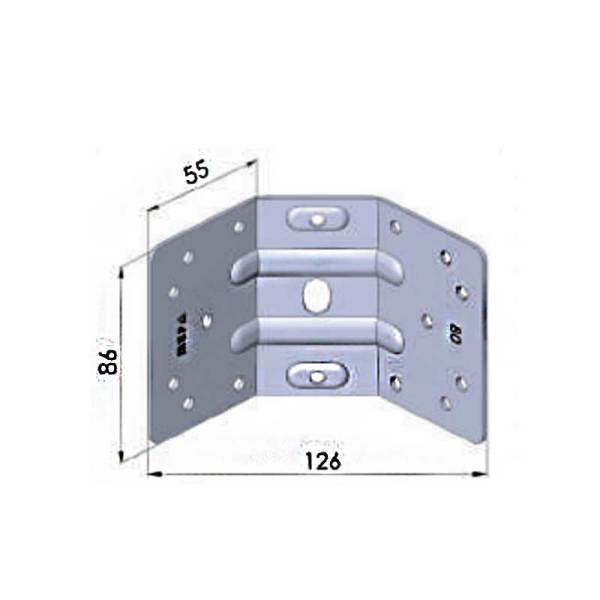 M 08 Düz Köşe Bağlantı Elemanı