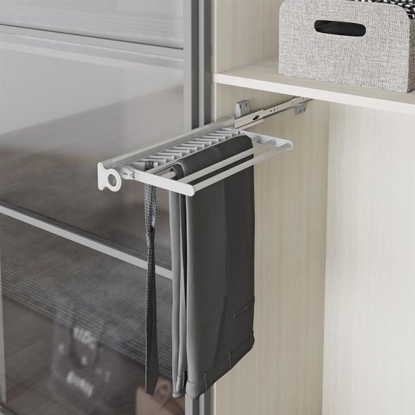 S-6546-G Raylı Alüm. Pantolon Askılı Kravatlık