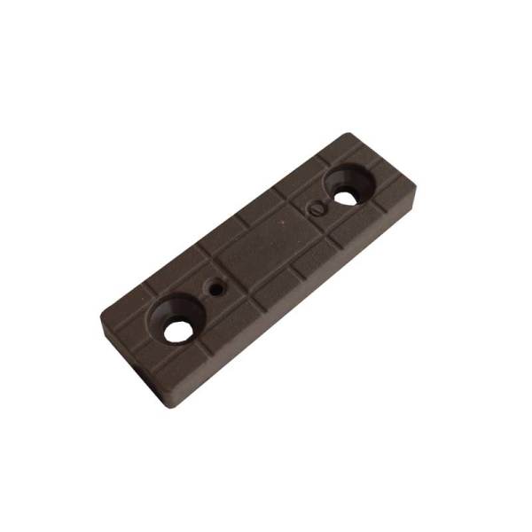 Baza Papucu Tırnaksız Beyaz Koyu Kahve