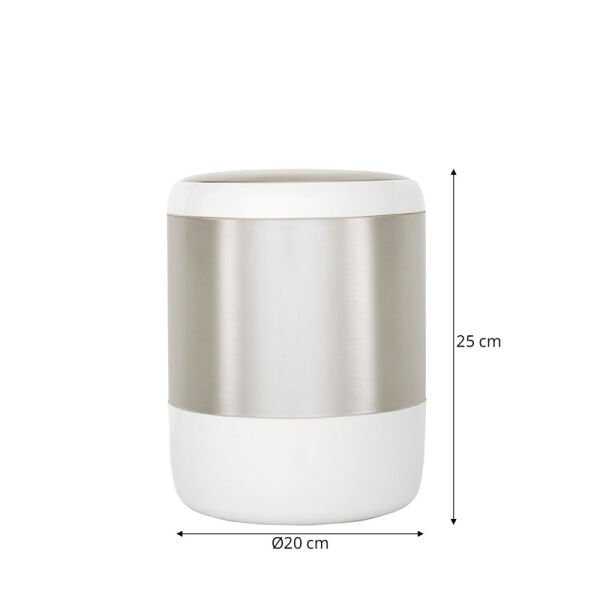 M-E06-01 LİMA Çöp Kovası Beyaz