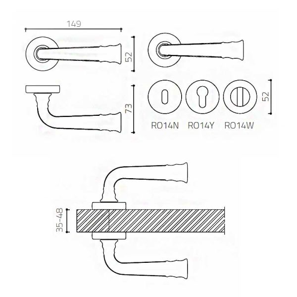 DESPINA Altın  Kapı Kolu