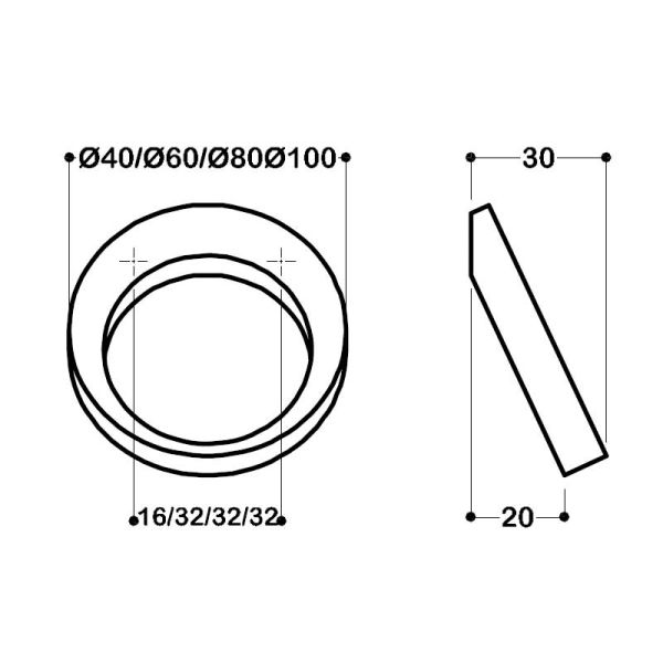 6530 60 mm Kulp Mat Siyah
