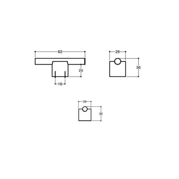 7415 16 mm Kulp Mat Siyah
