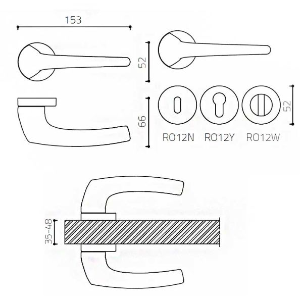 MAJA Krom  Kapı Kolu