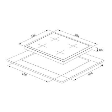 Ocak CS5335B 60cm Siyah