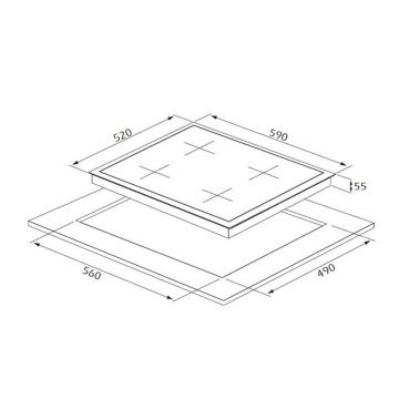 Ocak CS5335S01 60cm Gri