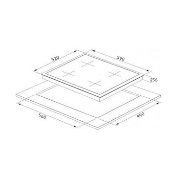 Ocak CS5335W01 60cm Beyaz