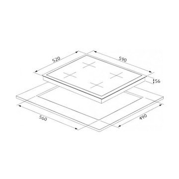 Ocak CS5335W01 60cm Beyaz