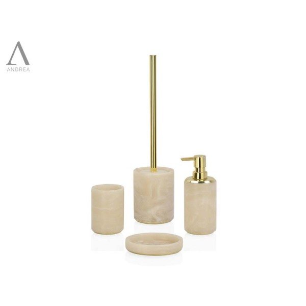 BA19063 Diş Fırçalık Pembe Mermer/Altın