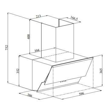 (#) Davlumbaz 3420 Classy 60cm Beyaz