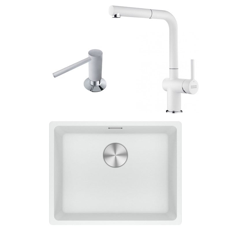 MRG 110-52 Evye+Active Plus Doccia Batarya+Sabunluk Bianco Set