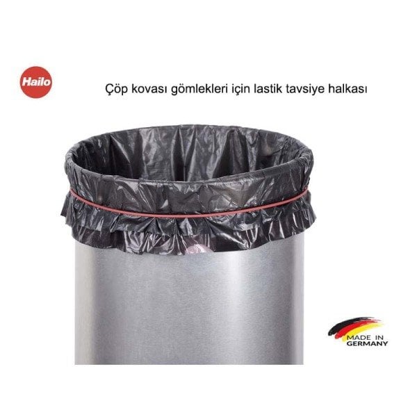 0530-010 Çöp Kovası Pure L İnox 25 Lt