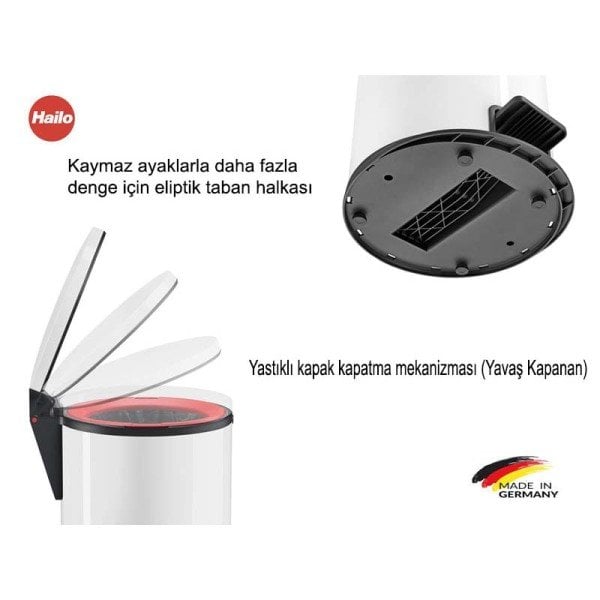 0545-010 Çöp Kovası Pure XL İnox 44 Lt