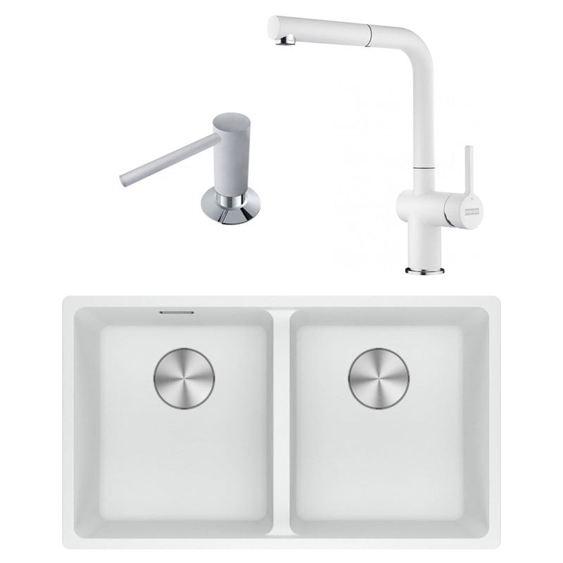 MRG 120-35-35 Bianco Evye+Active Plus Doccia Batarya+Sabunluk Set