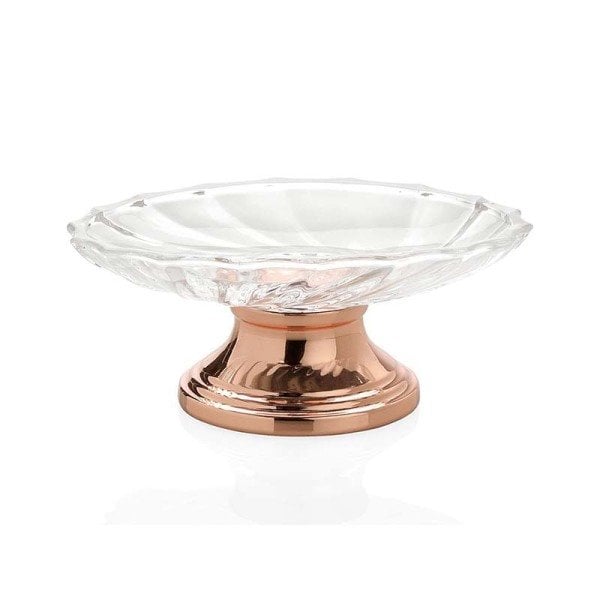 BA16101 Katı Sabunluk Cam-Rose