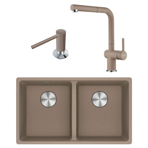MRG 120-35-35 Evye+Active Plus Doccia Batarya+Sabunluk Oyster Set