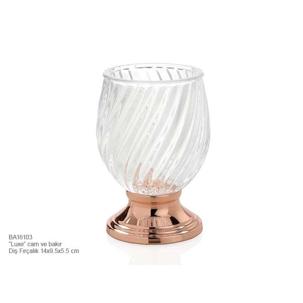 BA16103 Diş Fırçalık Cam-Rose