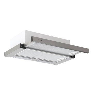 Aspiratör 1140 Crystal Line Inox-Siyah