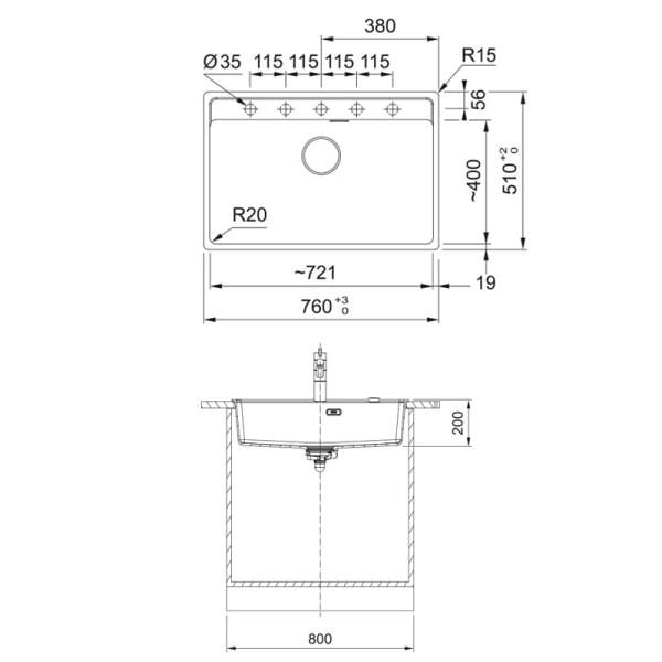 Evye MRG 610-72 TL Mat Siyah 114.0661.666