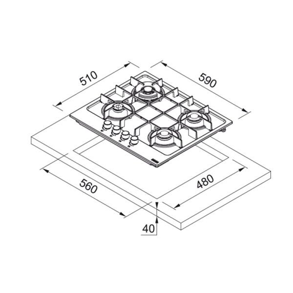 Ocak FHMA 604 3G DC SG C 106.0734.775
