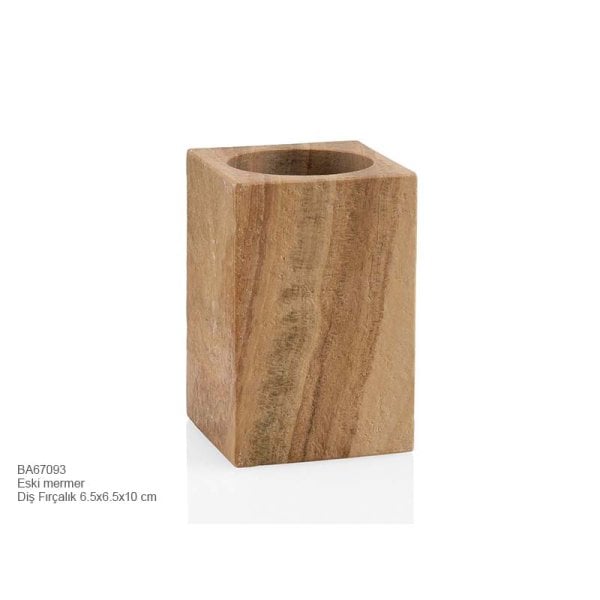 BA67093 Diş Fırçalık Turuncu Mermer