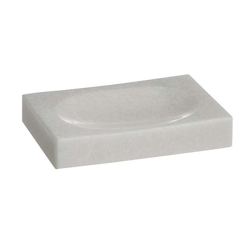 BA14191 Katı Sabunluk Beyaz Mermer